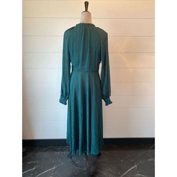 Premier Amour Green Sparkle Maxi Dress Size 2 - Picture 9 of 11